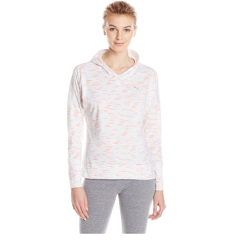 Puma Lightweight Top - white/ multi camo NWOT